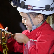 Spéléo à l’Aven d’Orgnac pour les enfants : Spéléominot !