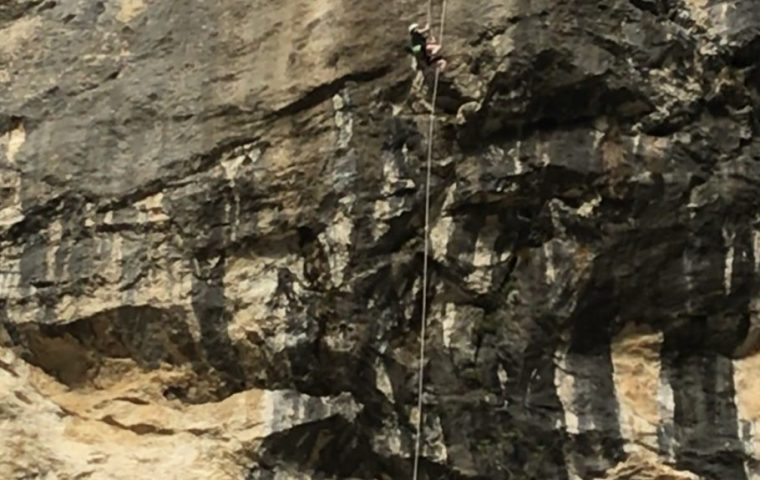 Descente du Canyon Sec de Pissevieille à Vallon Pont d’Arc