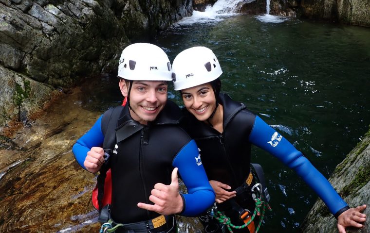 Riviere sauvage, avec Sauts parfait pour une session canyoning