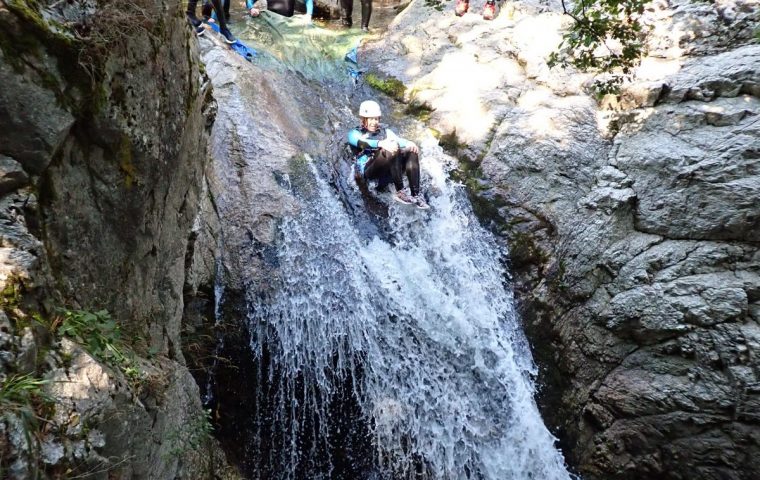 Les plus beau toboggans de canyoning de l’Ardèche