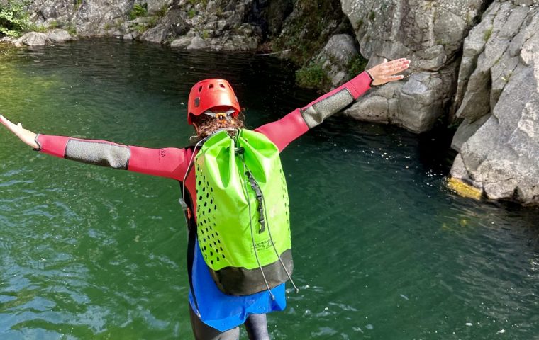 Descente du canyoning du Bas Chassezac en Ardèche