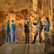 Dégustation œnologique à 50 mètres sous terre et visite de l’Aven d’Orgnac