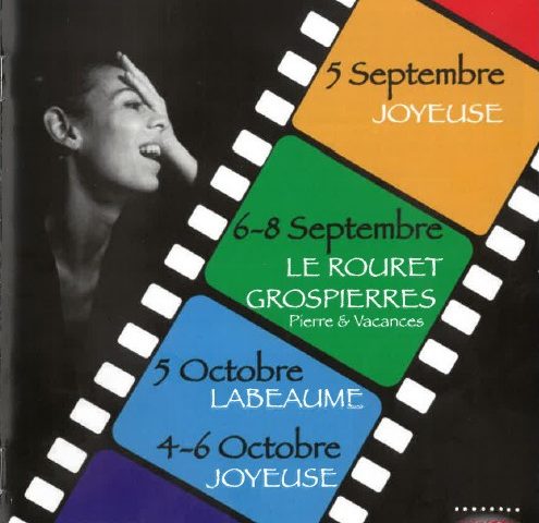 Affiche festival cinéma Joyeuse, LaBeaume, Grospierre