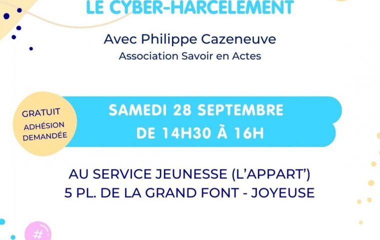 Atelier cyber-harcelement