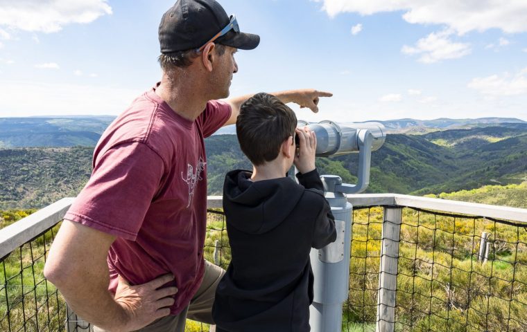 Plateforme observation des vautours et du paysage