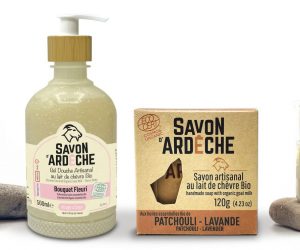 Une gamme de savons et gel douche au lait de chèvre frais