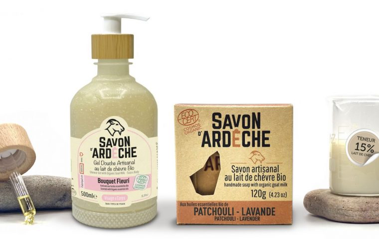 Une gamme de savons et gel douche au lait de chèvre frais