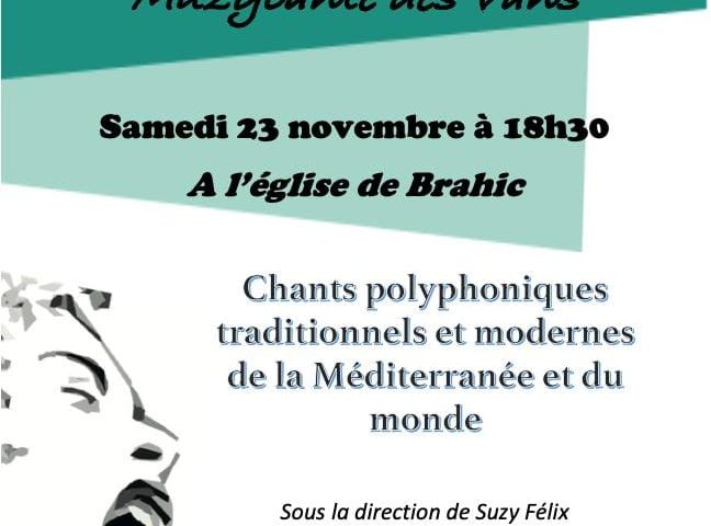 Concert : Choeur polyphonique_Brahic