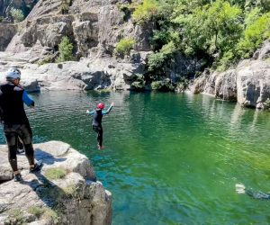 Canyoning famille Chassezac