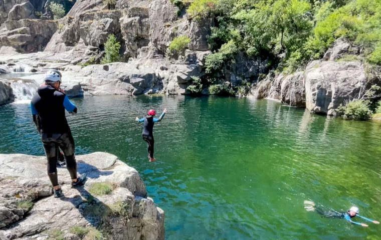 Canyoning famille Chassezac