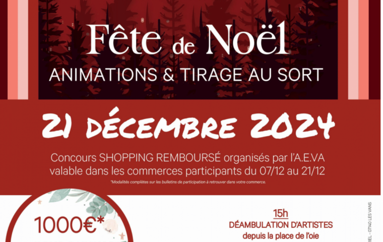 Spectacle de Noël des commerçants des Vans_Les Vans